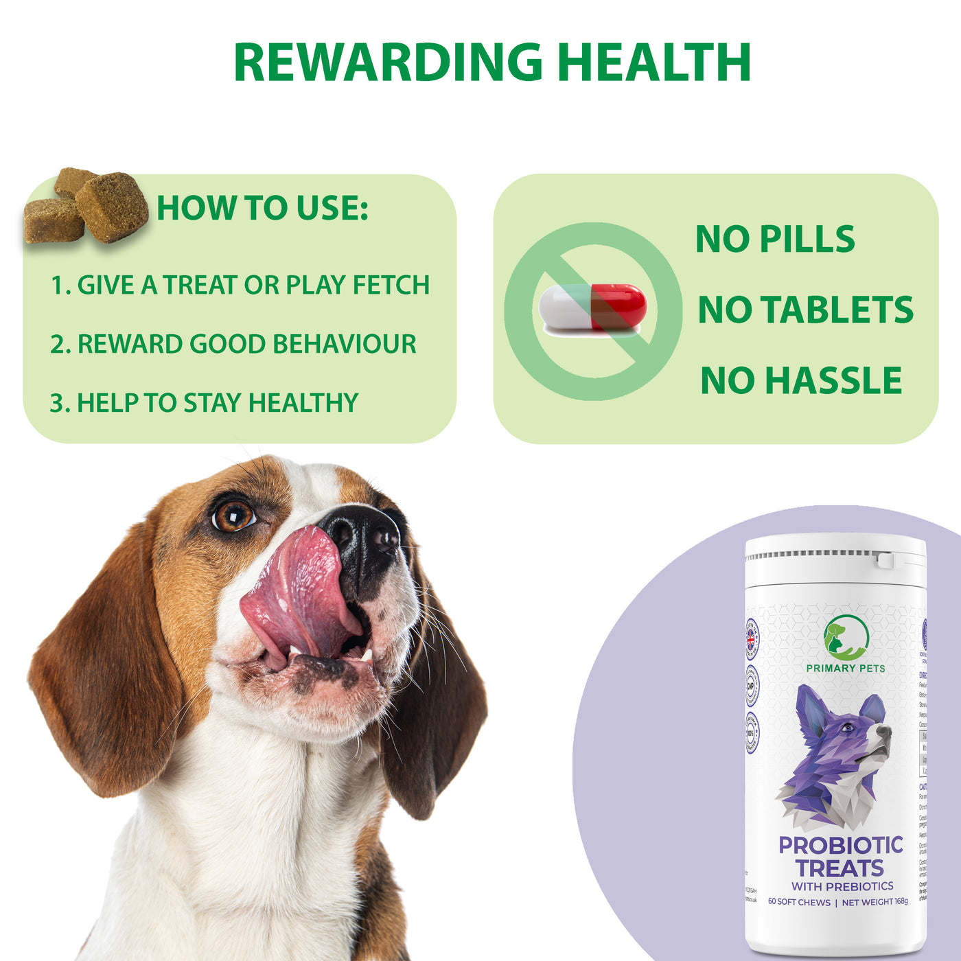 Probiotic Soft Chews for Dogs |  60 Chews