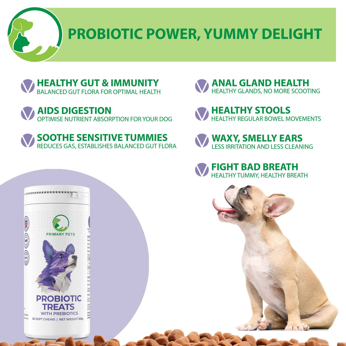 Probiotic Soft Chews for Dogs |  60 Chews